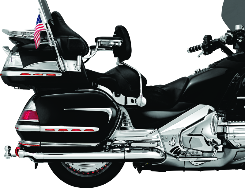 Kuryakyn Louvered Battery Box Cover 01-10 GL1800 Chrome Kuryakyn Battery Tiedowns  AXOPROS