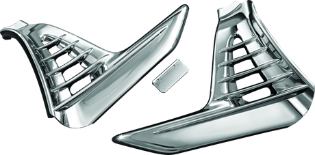 Kuryakyn Louvered Battery Box Cover 01-10 GL1800 Chrome Kuryakyn Battery Tiedowns  AXOPROS