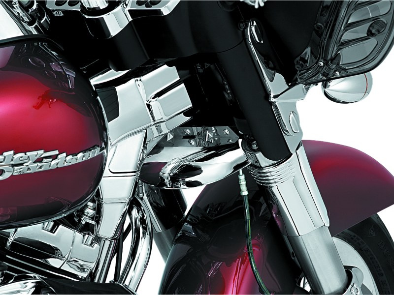 Kuryakyn Lower Tree Wind Deflector 80-13 Touring Chrome Kuryakyn Wind Deflectors  AXOPROS