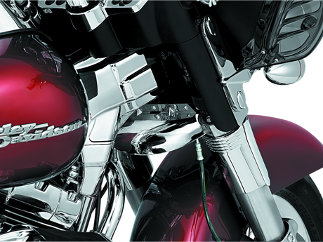 Kuryakyn Lower Tree Wind Deflector 80-13 Touring Chrome Kuryakyn Wind Deflectors  AXOPROS
