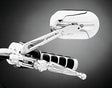 Kuryakyn Magnum Plus Mirror Flat Glass Chrome Kuryakyn Rear View Mirrors  AXOPROS