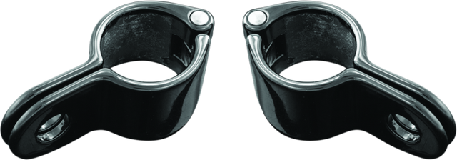 Kuryakyn Magnum Quick Clamp 1inch Gloss Black (Pair) Kuryakyn Handlebars  AXOPROS
