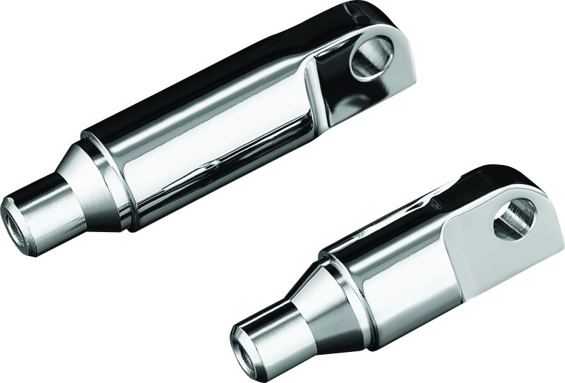 Kuryakyn Male Mount 2-1/2inch Footpeg Extension Chrome (Pair) Kuryakyn Footpegs  AXOPROS