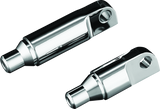 Kuryakyn Male Mount 2-1/2inch Footpeg Extension Chrome (Pair) Kuryakyn Footpegs  AXOPROS