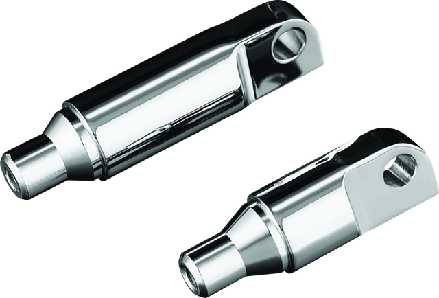 Kuryakyn Male Mount 2-1/2inch Footpeg Extension Chrome (Pair) Kuryakyn Footpegs  AXOPROS