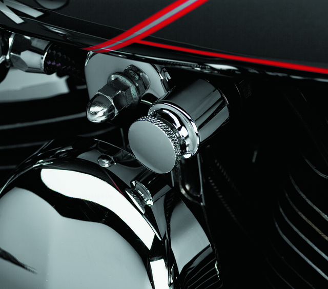 Kuryakyn  Marquis Choke Knob Cover Chrome Kuryakyn Engine Covers  AXOPROS