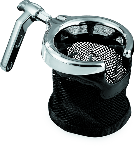 Kuryakyn Mesh Basket Universal Drink Holder Perch  Mount Chrome Kuryakyn Cup Holders  AXOPROS