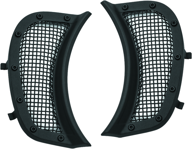 Kuryakyn Mesh Headlight Vent Accents Black Kuryakyn Exterior Trim  AXOPROS