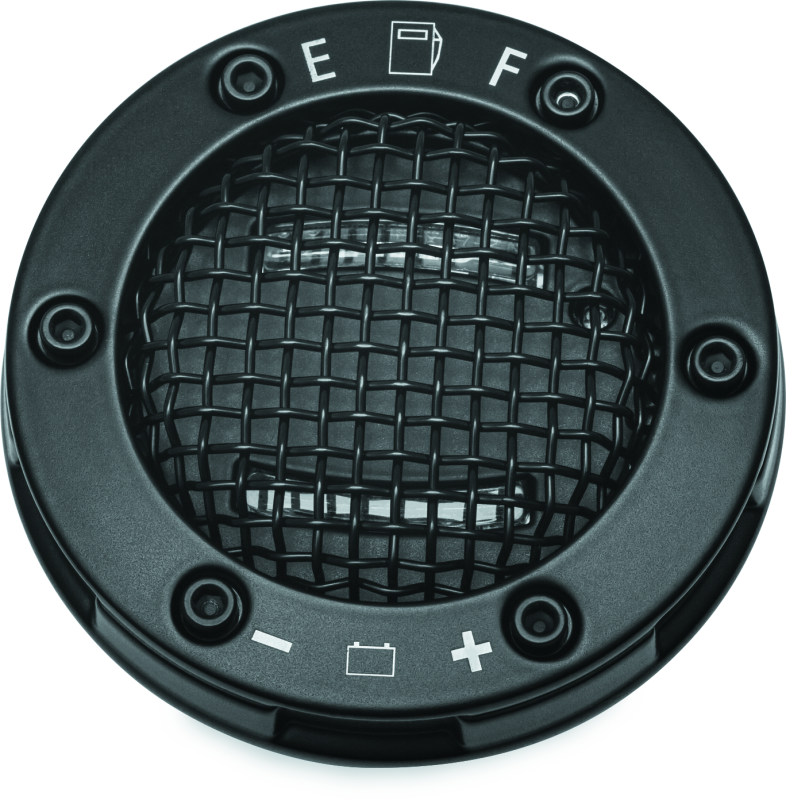 Kuryakyn Mesh LED Fuel & Battery Gauge Black Kuryakyn Gauges  AXOPROS