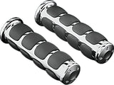 Kuryakyn Metric ISO Grips Chrome Kuryakyn Grips  AXOPROS