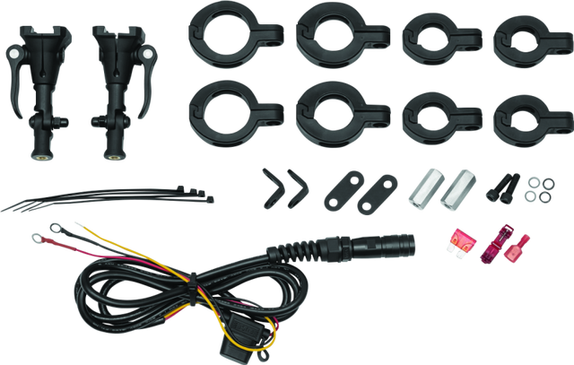 Kuryakyn Mount Kit For Wanderbar For 7/8in-1-1/2in Bars Kuryakyn Wiring Harnesses  AXOPROS