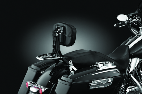 Kuryakyn Multi-Purpose Backrest Black & Chrome Kuryakyn Seats  AXOPROS