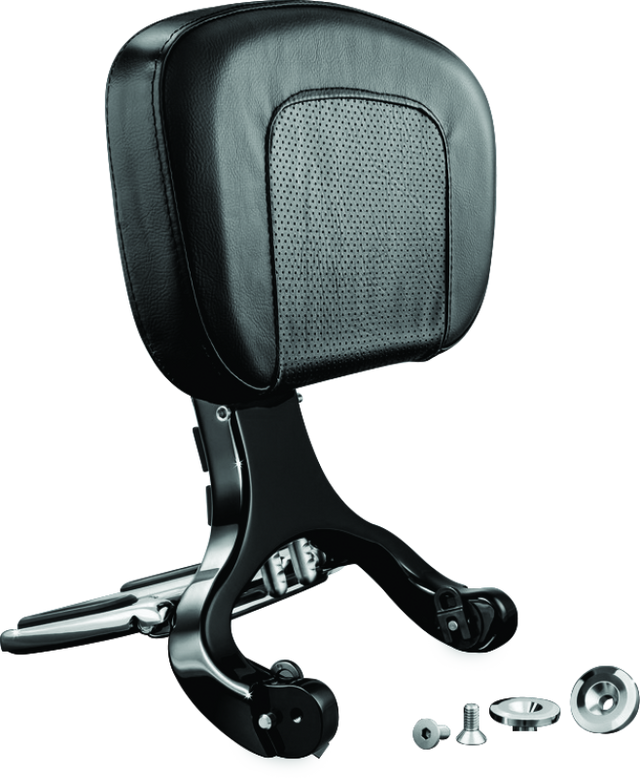 Kuryakyn Multi-Purpose Backrest Black & Chrome Kuryakyn Seats  AXOPROS