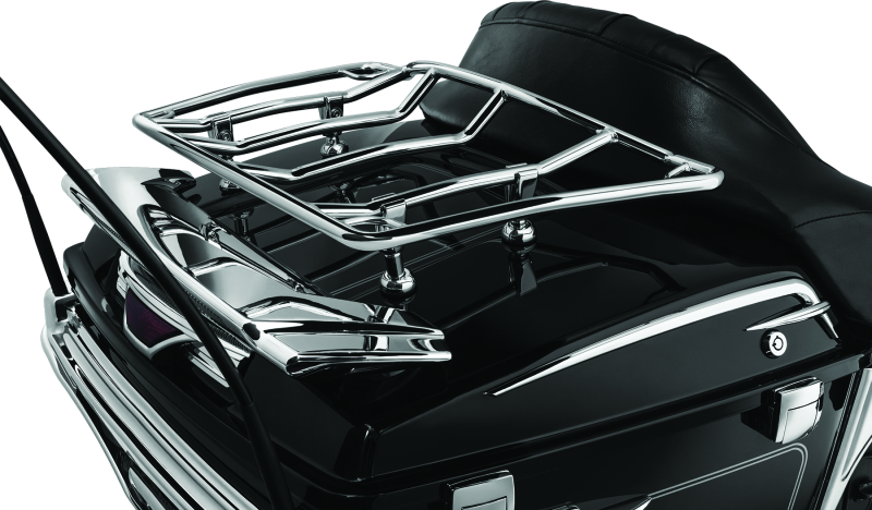 Kuryakyn Multi-Rack Adjustable Trunk Luggage Rack Chrome Kuryakyn Cargo Organization  AXOPROS
