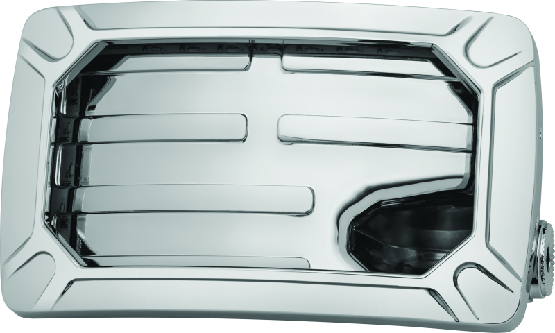 Kuryakyn Nova Curved Horizontal Mount Side License Plate Holder Chrome Kuryakyn License Plate Relocation  AXOPROS