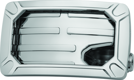 Kuryakyn Nova Curved Horizontal Mount Side License Plate Holder Chrome Kuryakyn License Plate Relocation  AXOPROS