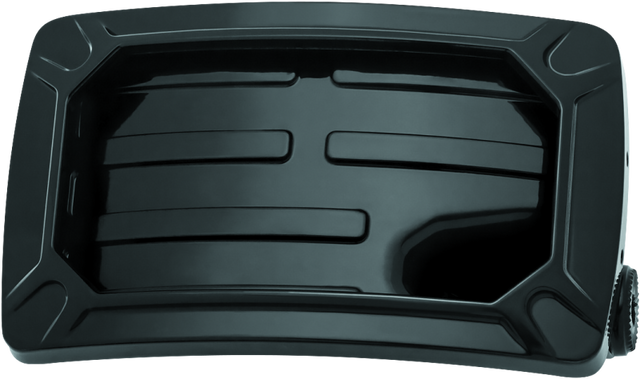 Kuryakyn Nova Curved Horizontal Mount Side License Plate Holder Gloss Black Kuryakyn License Plate Relocation  AXOPROS
