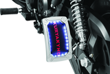 Kuryakyn Nova Curved Vertical Mount Side License Plate Holder Chrome Kuryakyn License Plate Relocation  AXOPROS