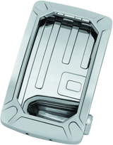 Kuryakyn Nova Curved Vertical Mount Side License Plate Holder Chrome Kuryakyn License Plate Relocation  AXOPROS