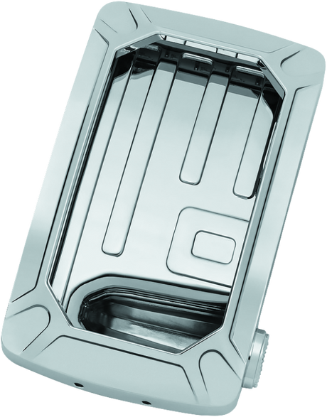 Kuryakyn Nova Curved Vertical Mount Side License Plate Holder Chrome Kuryakyn License Plate Relocation  AXOPROS