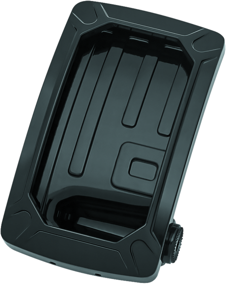 Kuryakyn Nova Curved Vertical Mount Side License Plate Holder Gloss Black Kuryakyn License Plate Relocation  AXOPROS