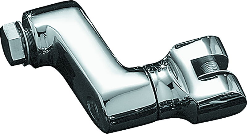 Kuryakyn Offset Peg Mount With 1/2in-13 Mount Bolts Chrome (Pair) Kuryakyn Footpegs  AXOPROS