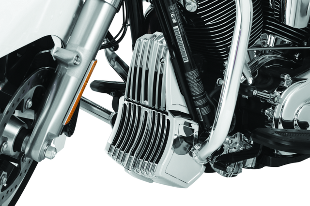 Kuryakyn Oil Cooler Cover Milwaukee-8 Chrome Kuryakyn Other Body Components  AXOPROS