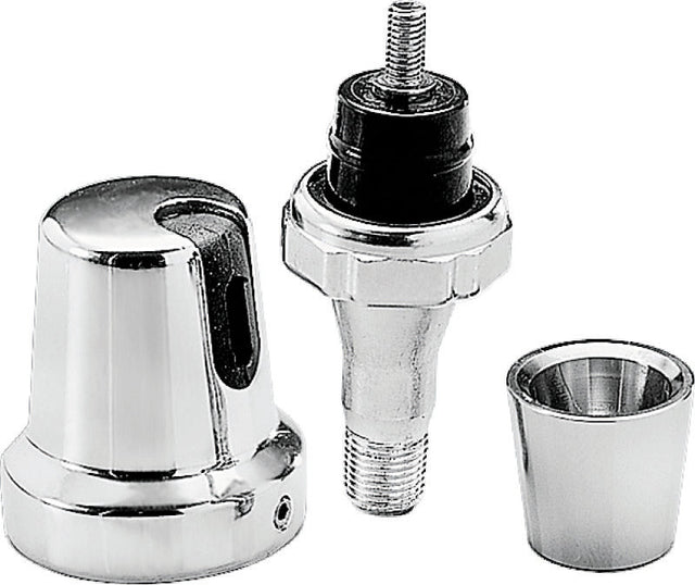 Kuryakyn Oil Sender Switch Cover Single Wire 84-99 Big Twins Chrome Kuryakyn Switch Panels  AXOPROS