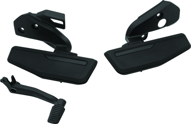 Kuryakyn Omni Driver Floorboard Kit  For GL1800 with DCT Satin Black Kuryakyn Footpegs  AXOPROS