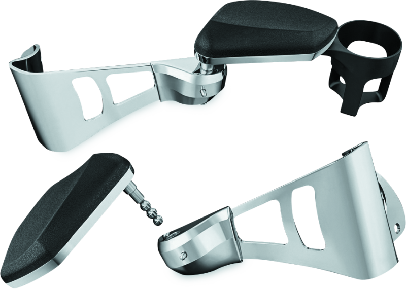 Kuryakyn Passenger Armrests  14-23 Touring Models Chrome Kuryakyn Armrests  AXOPROS