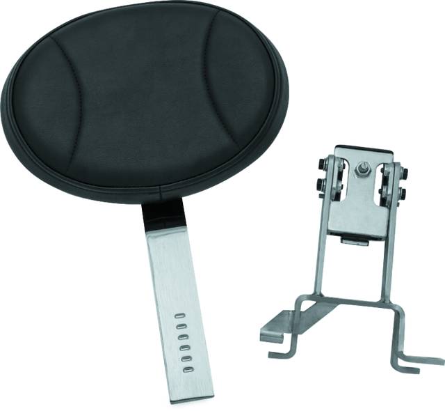 Kuryakyn Plug-N-Go Driver Backrest 14-Up Indian Black Pad, Chrome Kuryakyn Seats  AXOPROS