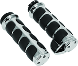 Kuryakyn Premium ISO Grips With Throttle Boss Dual Cable Chrome Kuryakyn Grips  AXOPROS