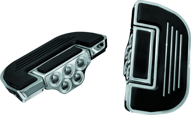 Kuryakyn Premium Ribbed Floorboards Without Adapter Chrome Kuryakyn Footpegs  AXOPROS