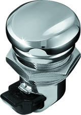 Kuryakyn Push-Button Fuel Door Latch Chrome Kuryakyn Fuel Caps  AXOPROS