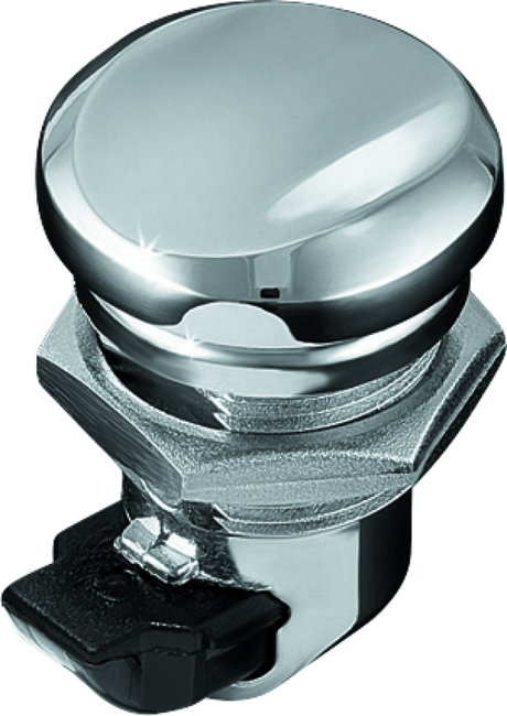 Kuryakyn Push-Button Fuel Door Latch Chrome Kuryakyn Fuel Caps  AXOPROS