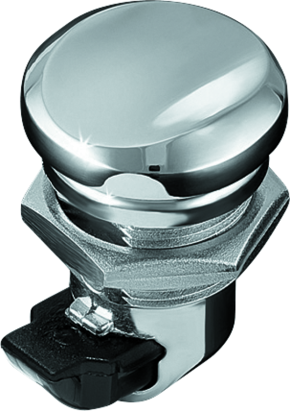 Kuryakyn Push-Button Fuel Door Latch Chrome Kuryakyn Fuel Caps  AXOPROS