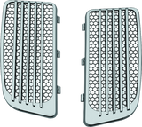 Kuryakyn Radiator Grills For Twin Cooled Models Chrome & Black (Pair) Kuryakyn Exterior Trim  AXOPROS