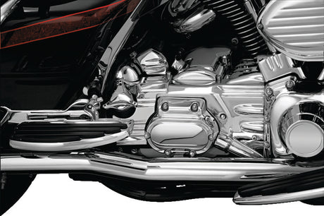Kuryakyn Rear Cylinder Base Cover For 02-06 Touring Models Chrome Kuryakyn Engine Covers  AXOPROS