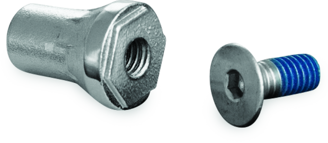 Kuryakyn Replacement Tapered Peg Mount With Screw Chrome Kuryakyn Footpegs  AXOPROS