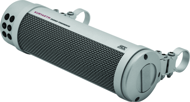 Kuryakyn Road Thunder Plus Sound Bar Satin Silver Kuryakyn Audio  AXOPROS