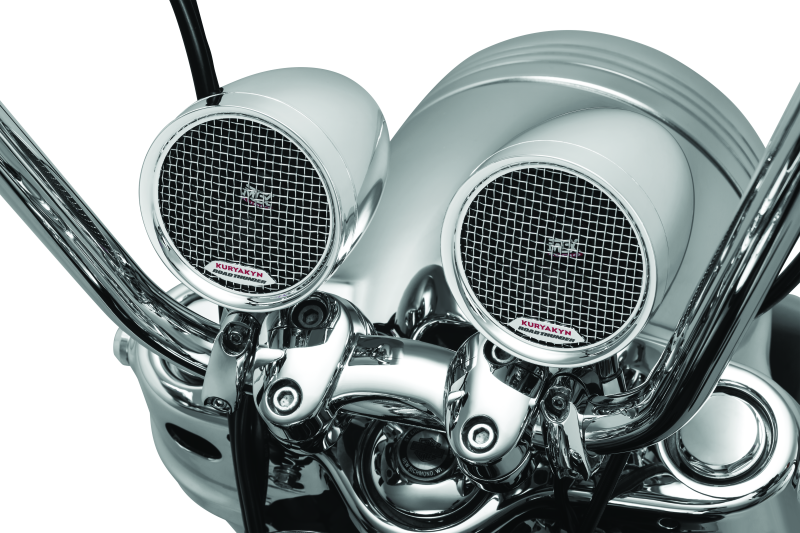 Kuryakyn Road Thunder Speaker Pods Bluetooth Audio Controller Chrome Kuryakyn Audio  AXOPROS