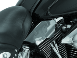 Kuryakyn Saddle Shields Heat Deflectors 00-17 Softail Smoke Kuryakyn Heat Shields  AXOPROS