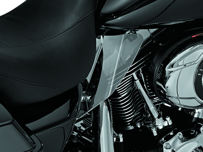 Kuryakyn Saddle Shields Heat Deflectors 08 Touring Smoke Kuryakyn Heat Shields  AXOPROS