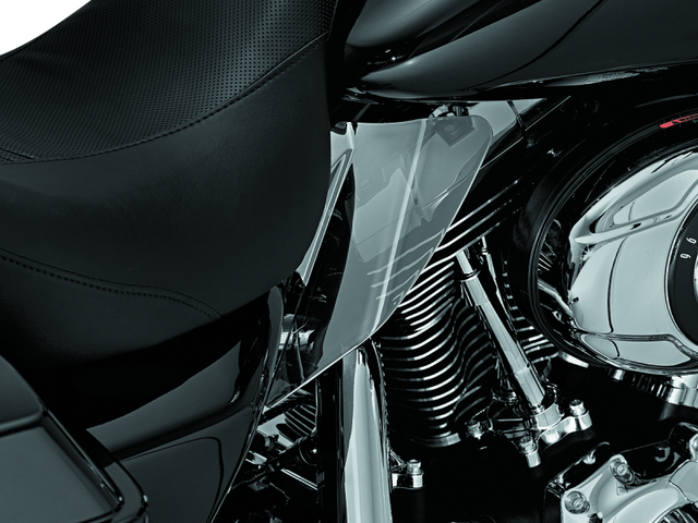 Kuryakyn Saddle Shields Heat Deflectors 08 Touring Smoke Kuryakyn Heat Shields  AXOPROS