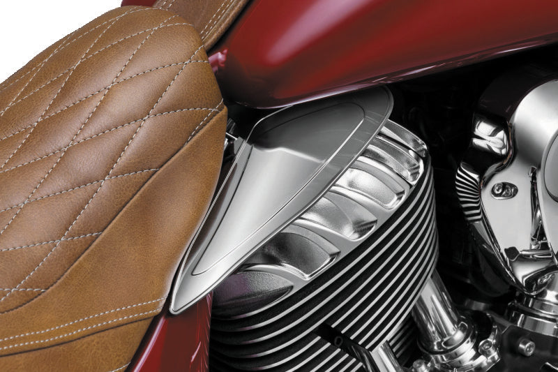 Kuryakyn Saddle Shields Heat Deflectors 14-Up Indian Models(excluding Scout) Smoke Kuryakyn Heat Shields  AXOPROS