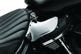 Kuryakyn Saddle Shields Heat Deflectors 18-Up Softail Models Smoke Kuryakyn Heat Shields  AXOPROS