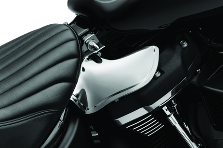 Kuryakyn Saddle Shields Heat Deflectors 18-Up Softail Models Smoke Kuryakyn Heat Shields  AXOPROS