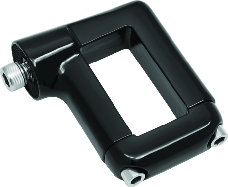 Kuryakyn Side Mount License Plate Clamp Black Kuryakyn License Plate Relocation  AXOPROS