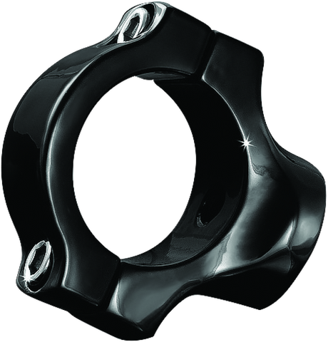 Kuryakyn Side Mount License Plate Holder Clamp 18-Up Softails Gloss Black Kuryakyn License Plate Relocation  AXOPROS