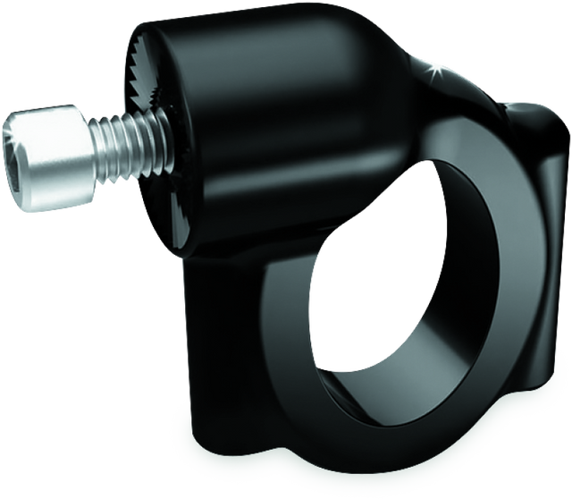 Kuryakyn Side Mount License Plate Holder Clamp 86-17 Softails Gloss Black Kuryakyn License Plate Relocation  AXOPROS